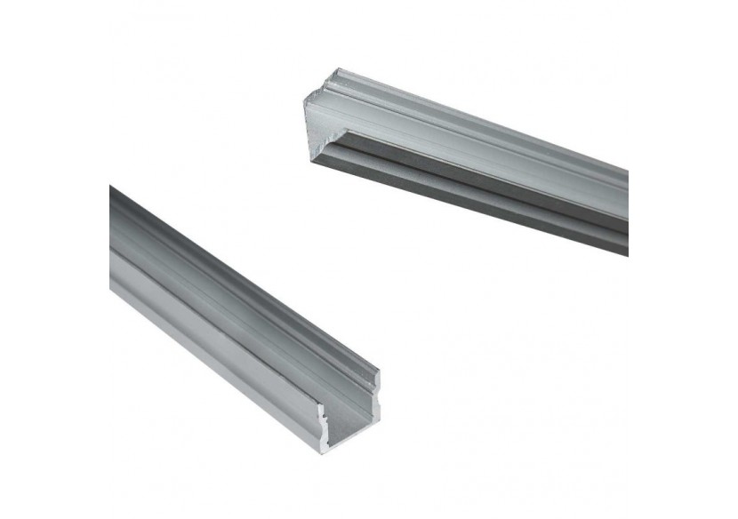 ﻿Profilé saillie en aluminium pour bande LED avec diffuseur-17x15mm-4 clips-2 embouts-2m - KPERF17X15-P - Barcelona LED