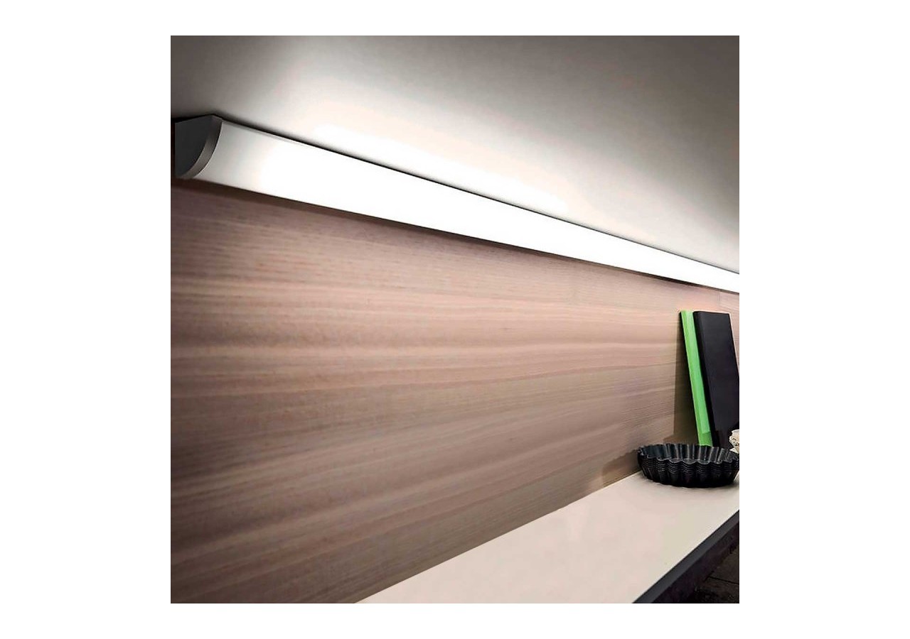 Profilé d'angle en aluminium pour ruban LED avec diffuseur-16x16mm-4 agrafes-2 embouts-2m - KPERF16X16-P - Barcelona LED