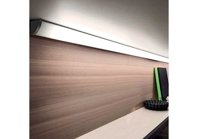 Profilé d'angle en aluminium pour ruban LED avec diffuseur-16x16mm-4 agrafes-2 embouts-2m - KPERF16X16-P - Barcelona LED