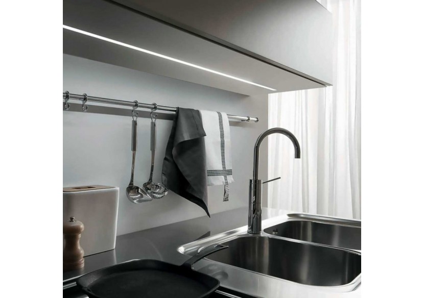 Profilé encastré en aluminium pour bande LED avec diffuseur-36x28mm-4 clips-2 embouts-2m - KPERF36X28-P - Barcelona LED