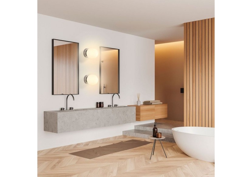 Applique murale globe en verre "AVA"-E27-IP44 - LE101-CR - Barcelona LED