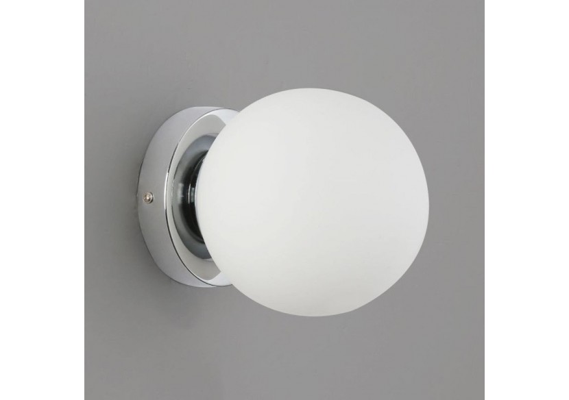 Applique murale globe en verre "AVA"-E27-IP44 - LE101-CR - Barcelona LED