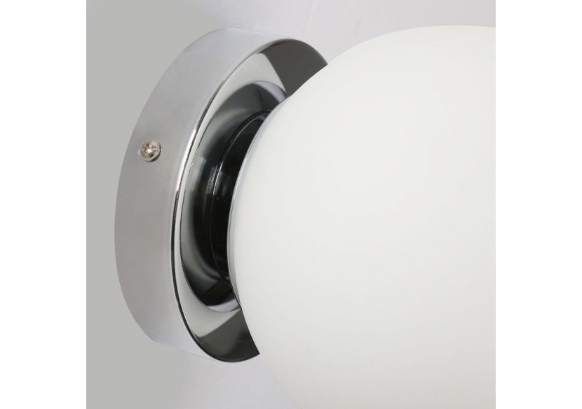 Applique murale globe en verre "AVA"-E27-IP44 - LE101-CR - Barcelona LED