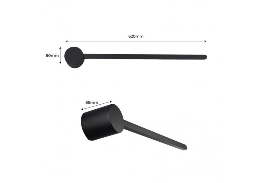 Applique murale linéaire minimaliste "KENDA" 10W-Blanc chaud - L3068-N - Barcelona LED