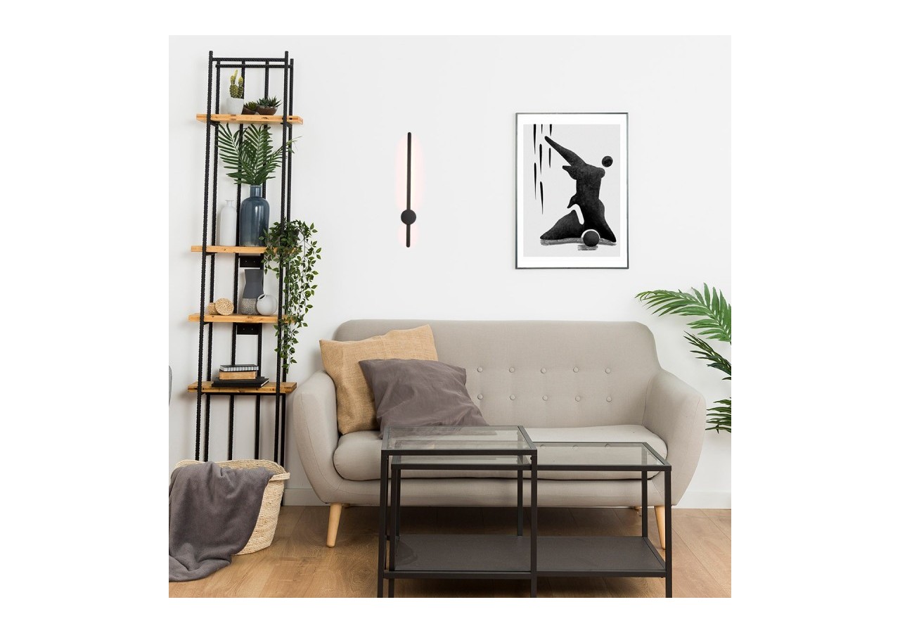 Applique murale linéaire minimaliste "MARKEL" 10W-Blanc chaud - L3069-N - Barcelona LED