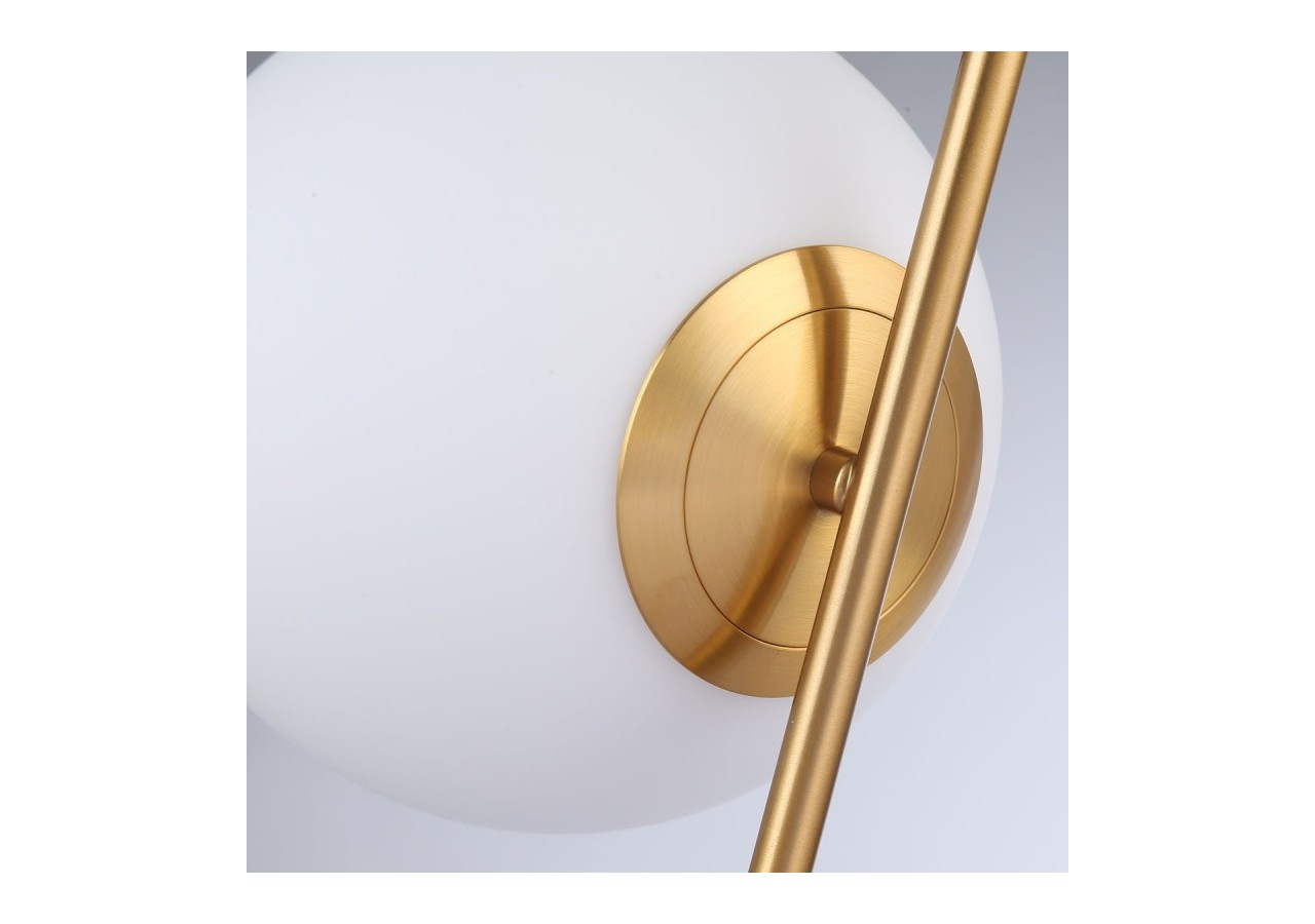 Lampe à poser globe en verre et métal doré"NOLA"-E27 - LD1007-D - Barcelona LED