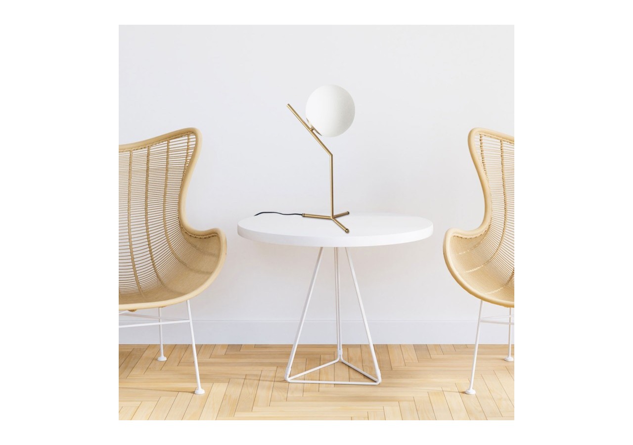 Lampe à poser globe en verre et métal doré"NOLA"-E27 - LD1007-D - Barcelona LED