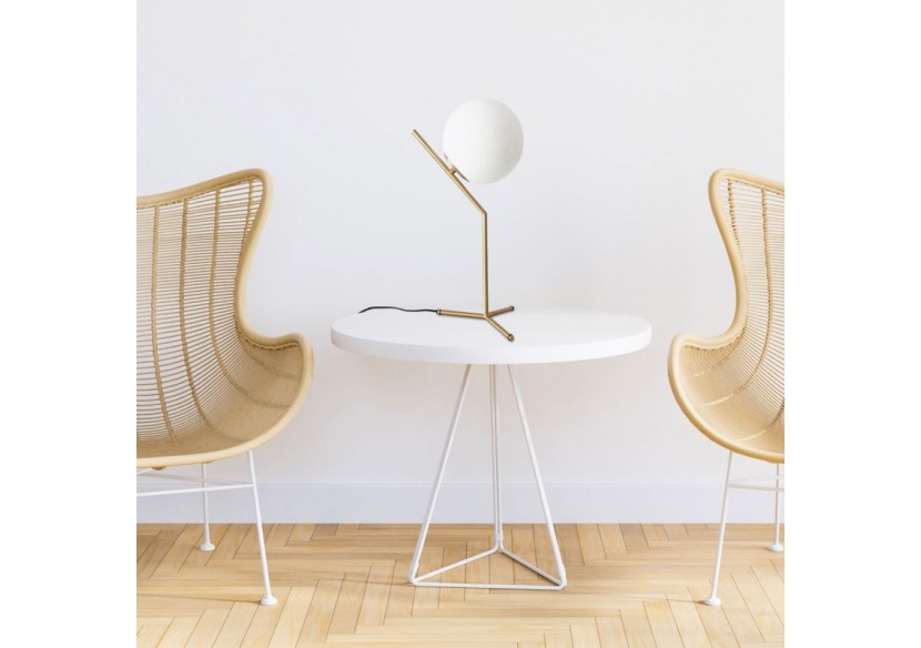 Lampe à poser globe en verre et métal doré"NOLA"-E27 - LD1007-D - Barcelona LED