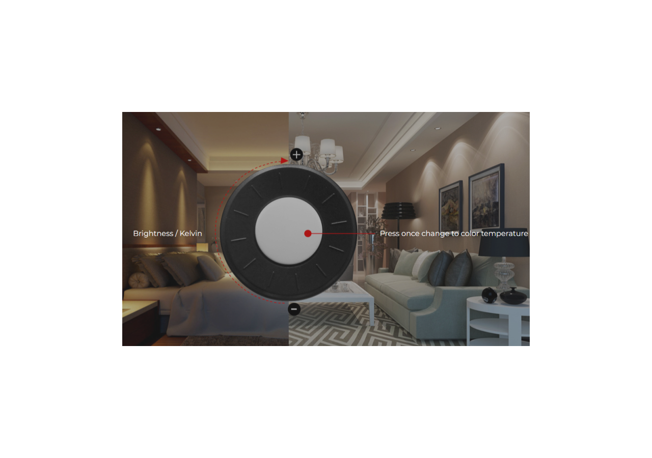 Télécommande LED monocouleur/CCT-4 zones-Roue tactile-FUT006-Mi Light-Mi Boxer - FUT006 - Barcelona LED