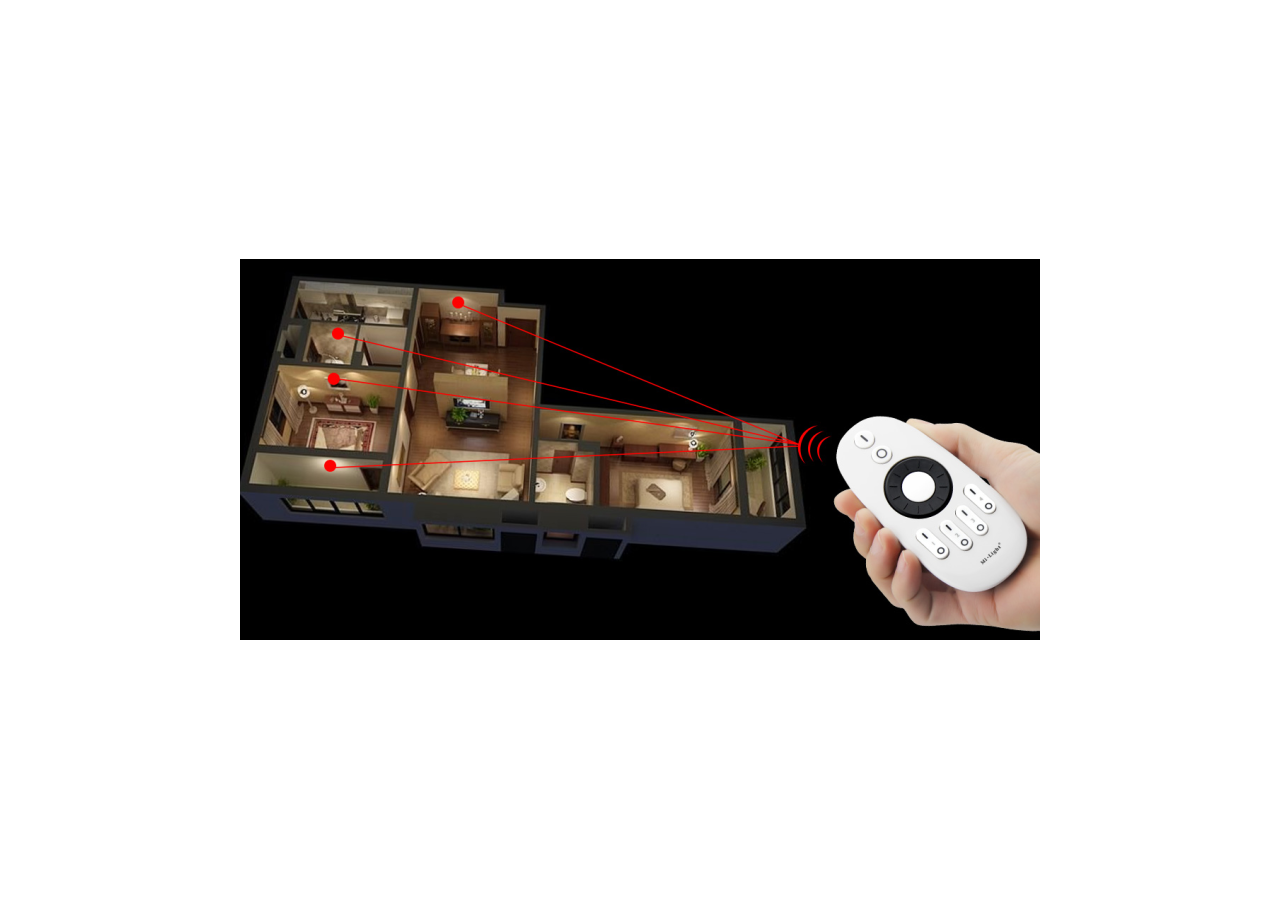 Télécommande LED monocouleur/CCT-4 zones-Roue tactile-FUT006-Mi Light-Mi Boxer - FUT006 - Barcelona LED