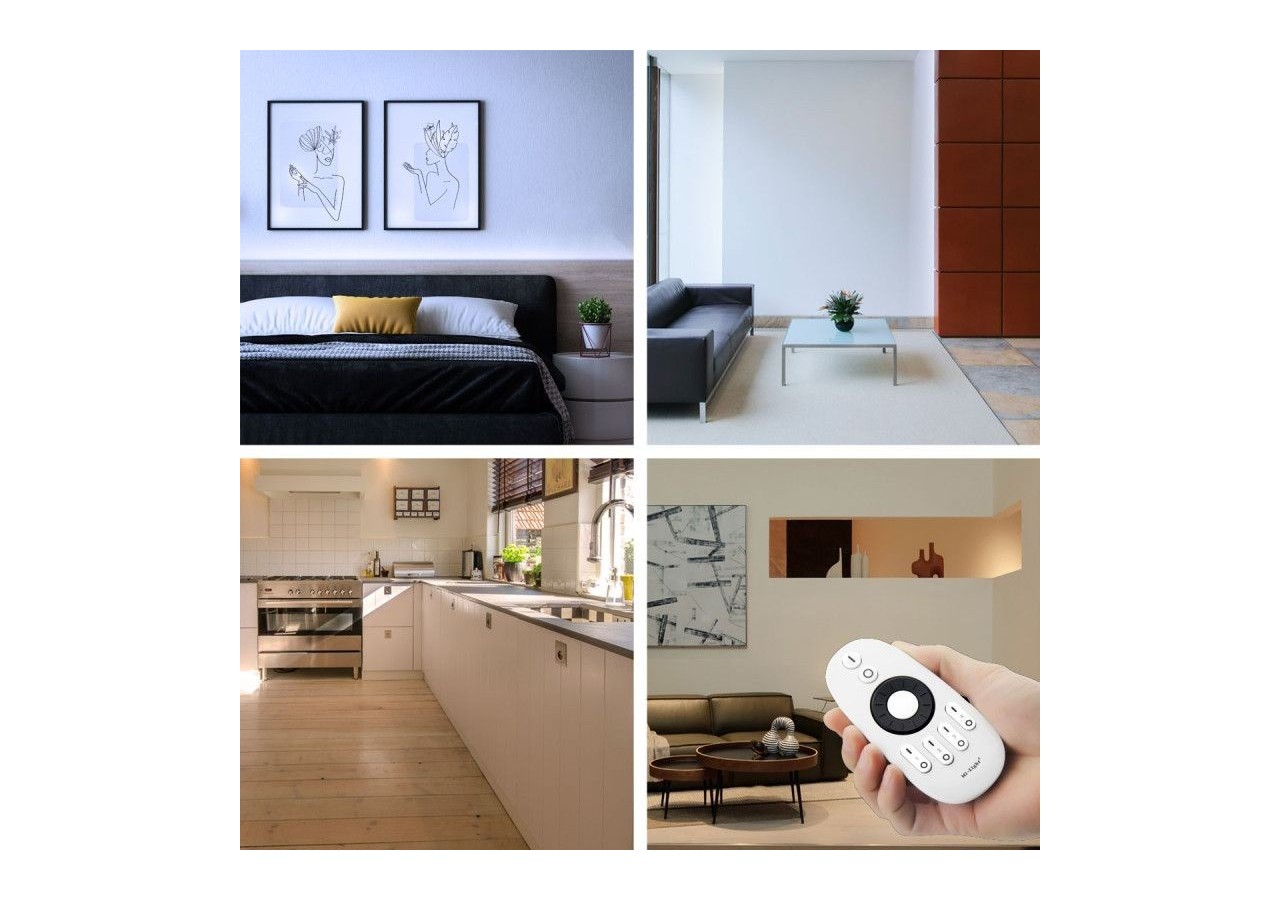 Télécommande LED monocouleur/CCT-4 zones-Roue tactile-FUT006-Mi Light-Mi Boxer - FUT006 - Barcelona LED