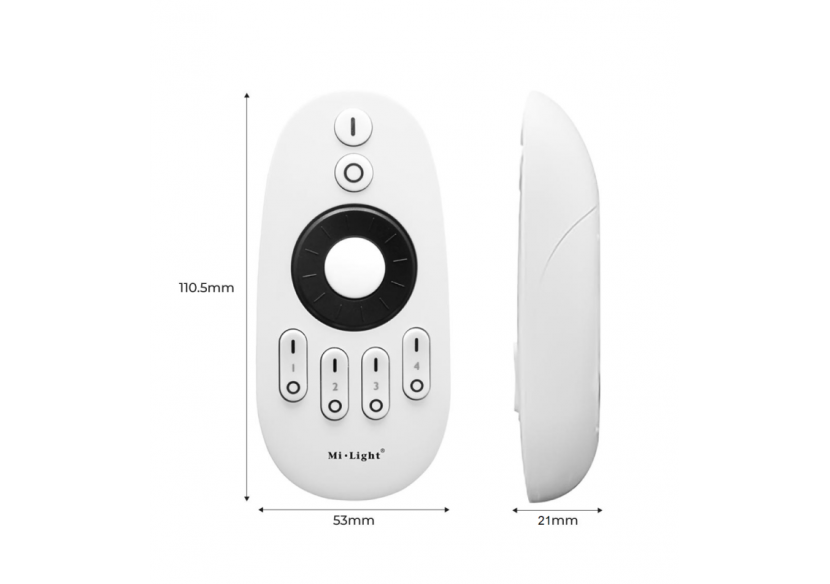 Télécommande LED monocouleur/CCT-4 zones-Roue tactile-FUT006-Mi Light-Mi Boxer - FUT006 - Barcelona LED