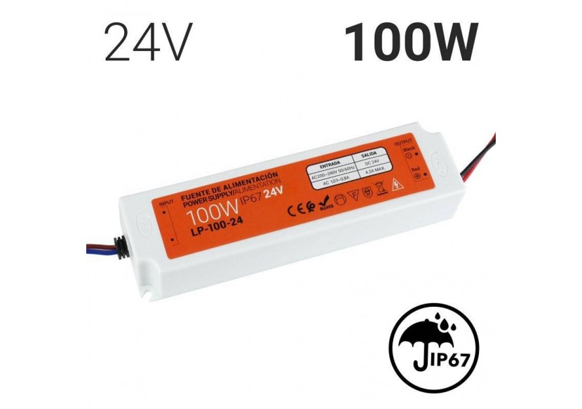 Alimentation étanche compacte 24V 100W IP67 - LP-100-24 - Barcelona LED