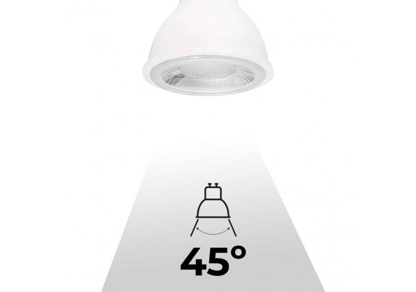 Ampoule LED GU10-SMD2835-7W-diamètre 50mm-Optique à 45 degrés - BS1-PAR16GU10-45-BC - Barcelona LED