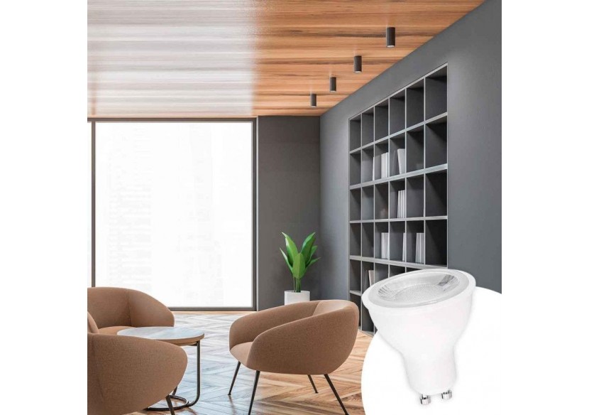 Ampoule LED GU10-SMD2835-7W-diamètre 50mm-Optique à 45 degrés - BS1-PAR16GU10-45-BC - Barcelona LED