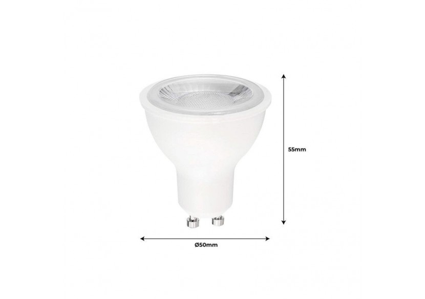 Ampoule LED GU10-SMD2835-7W-diamètre 50mm-Optique à 45 degrés - BS1-PAR16GU10-45-BC - Barcelona LED