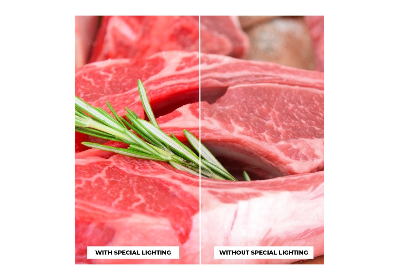 Projecteur LED sur rail monophasé spécial boucherie-Driver intégré Philips CertaDrive-LED COB-40W - B00574-N-CAR - Barcelona LED