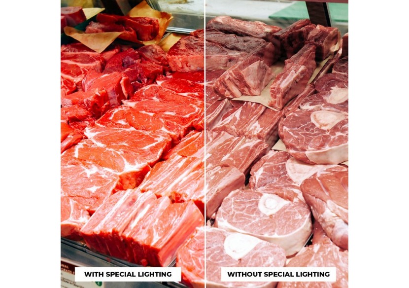 Projecteur LED sur rail monophasé spécial boucherie-Driver intégré Philips CertaDrive-LED COB-40W - B00574-N-CAR - Barcelona LED