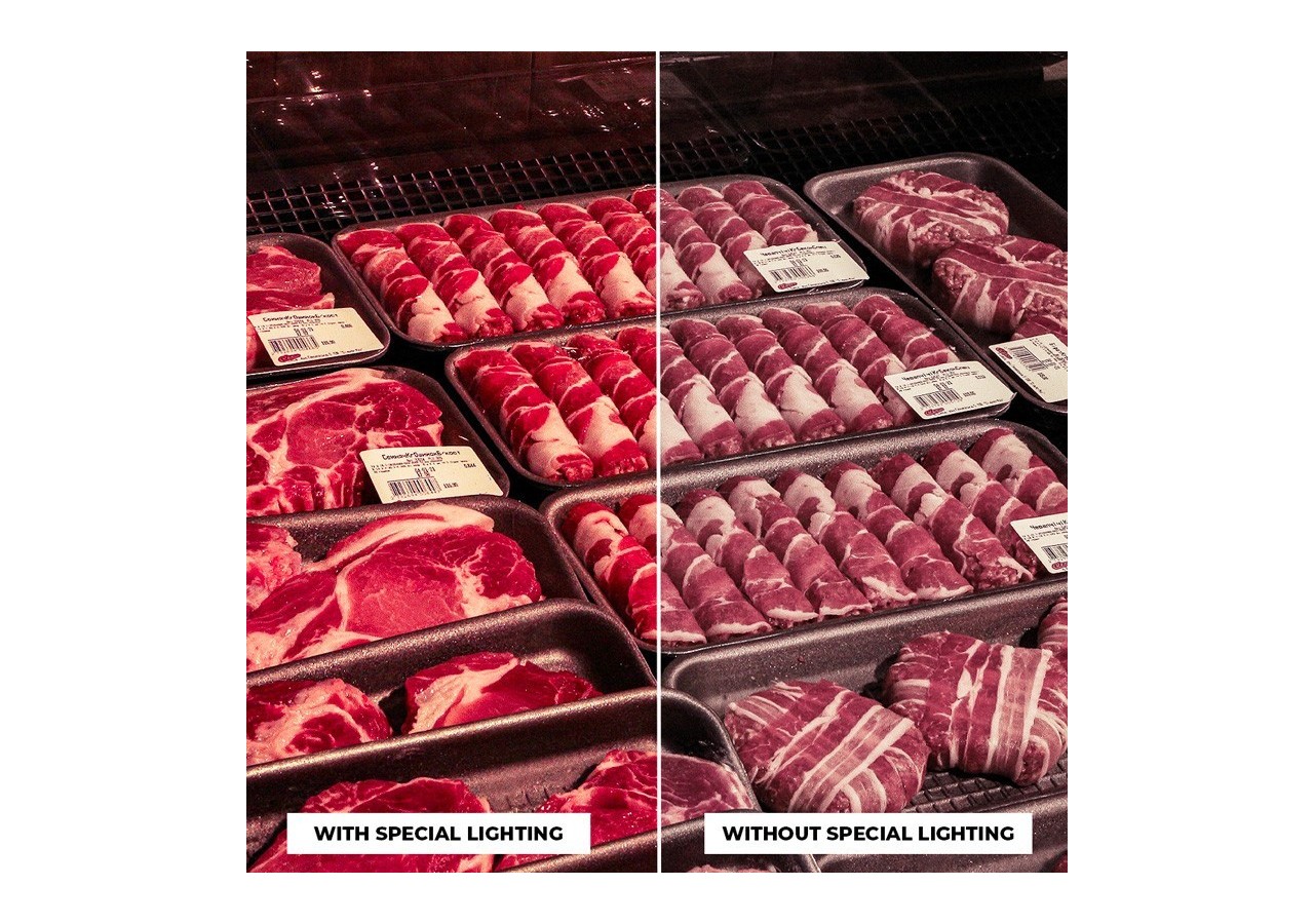 Projecteur LED sur rail monophasé spécial boucherie-Driver intégré Philips CertaDrive-LED COB-40W - B00574-N-CAR - Barcelona LED