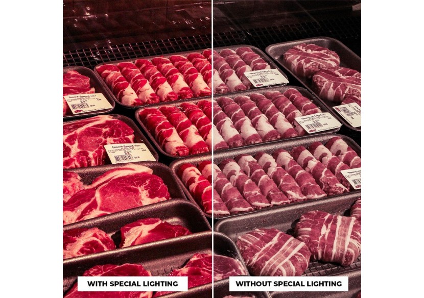 Projecteur LED sur rail monophasé spécial boucherie-Driver intégré Philips CertaDrive-LED COB-40W - B00574-N-CAR - Barcelona LED