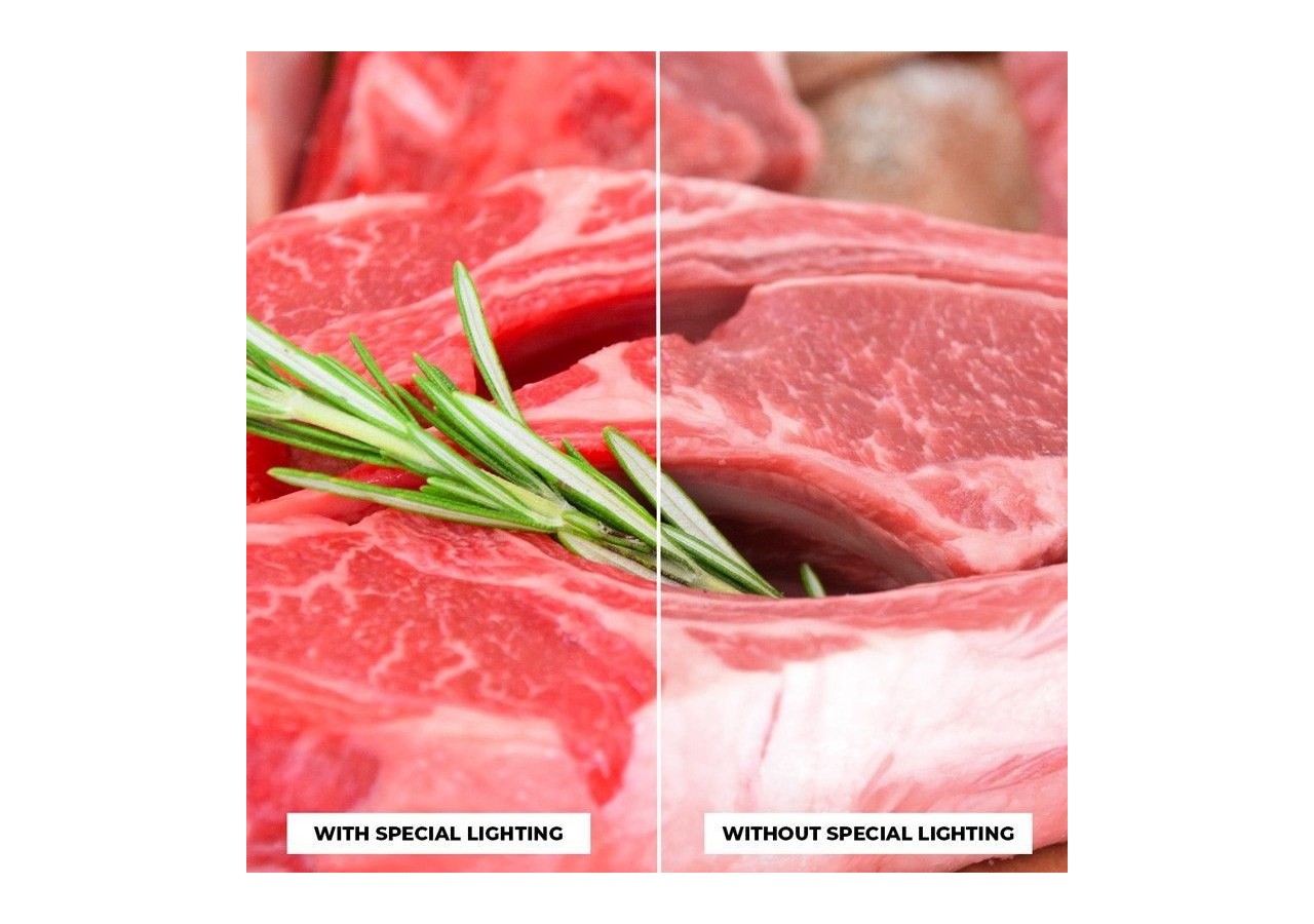 Projecteur LED sur rail triphasé spécial boucherie-Driver intégré Philips Xitanium-LED COB-40W - B00591-N-CAR - Barcelona LED