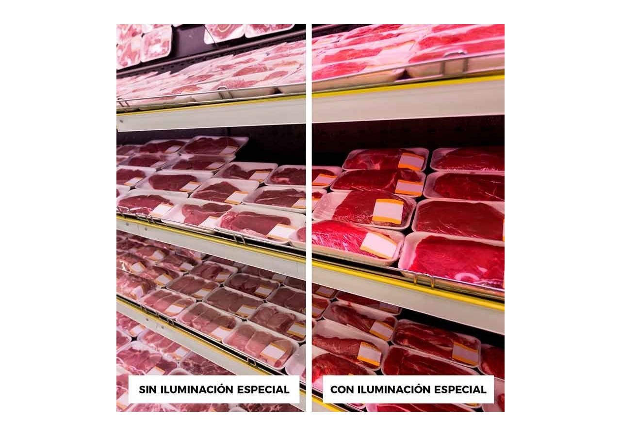 Projecteur LED sur rail triphasé spécial boucherie-Driver intégré Philips Xitanium-LED COB-40W - B00591-N-CAR - Barcelona LED