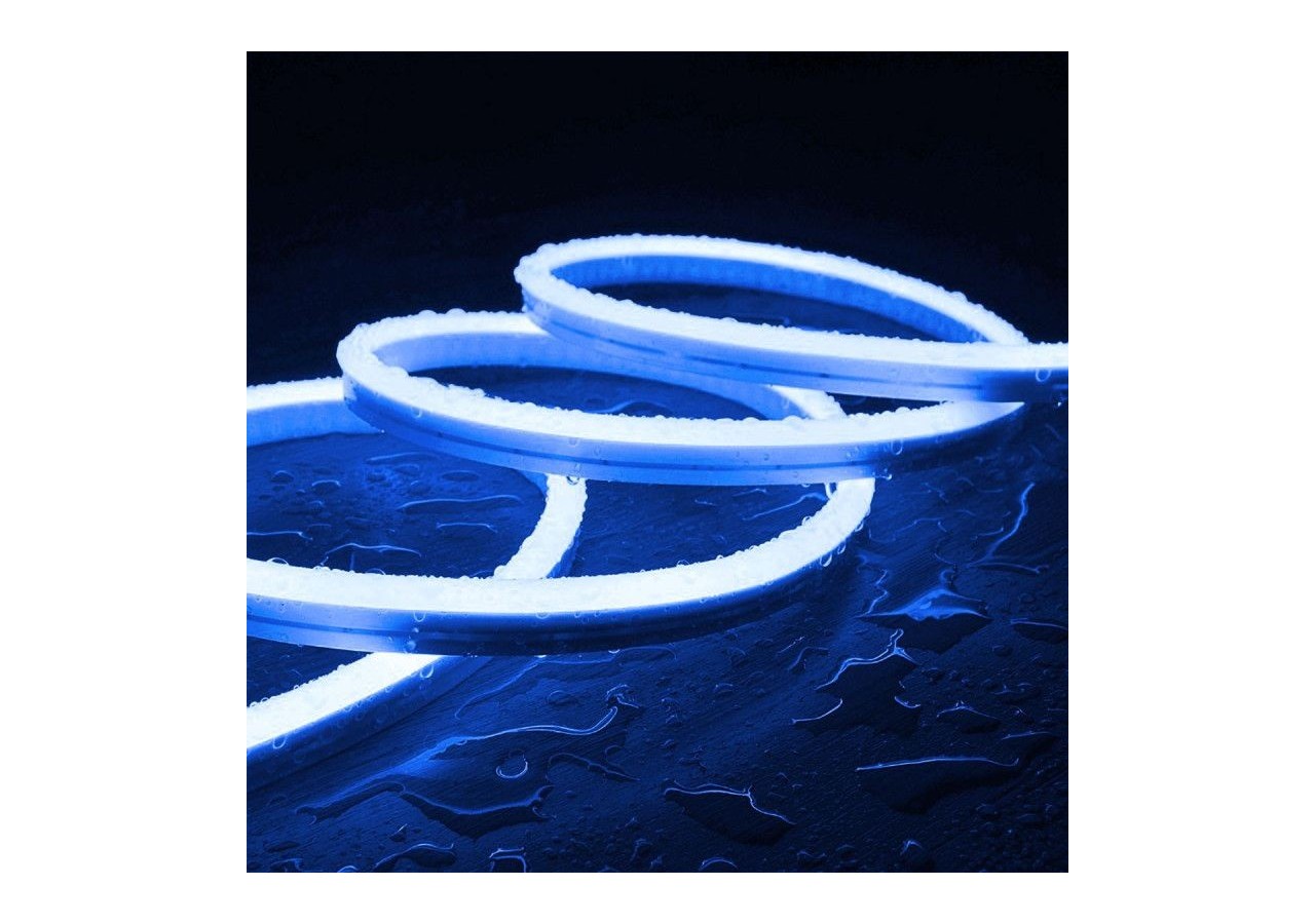 Néon LED flexible 24V/DC 4x10mm-5m-Kit complet-IP67-11W/m-À courbure latérale - N410-5M-AZ - Barcelona LED