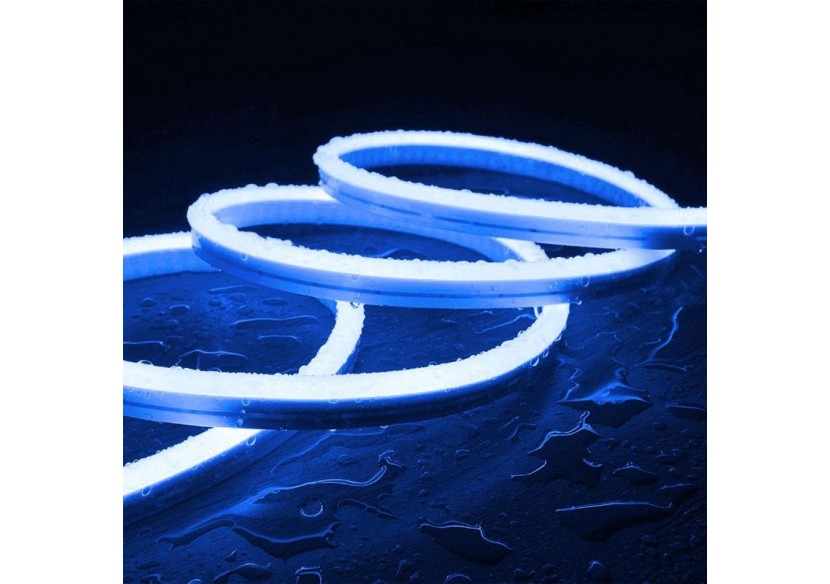 Néon LED flexible 24V/DC 4x10mm-5m-Kit complet-IP67-11W/m-À courbure latérale - N410-5M-AZ - Barcelona LED