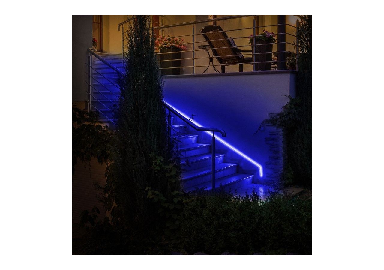 Néon LED flexible 24V/DC 4x10mm-5m-Kit complet-IP67-11W/m-À courbure latérale - N410-5M-AZ - Barcelona LED