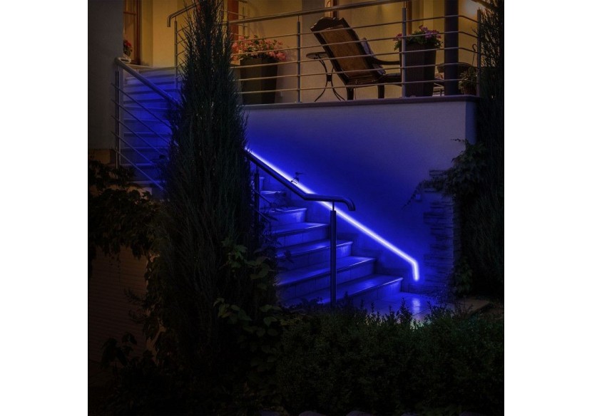 Néon LED flexible 24V/DC 4x10mm-5m-Kit complet-IP67-11W/m-À courbure latérale - N410-5M-AZ - Barcelona LED