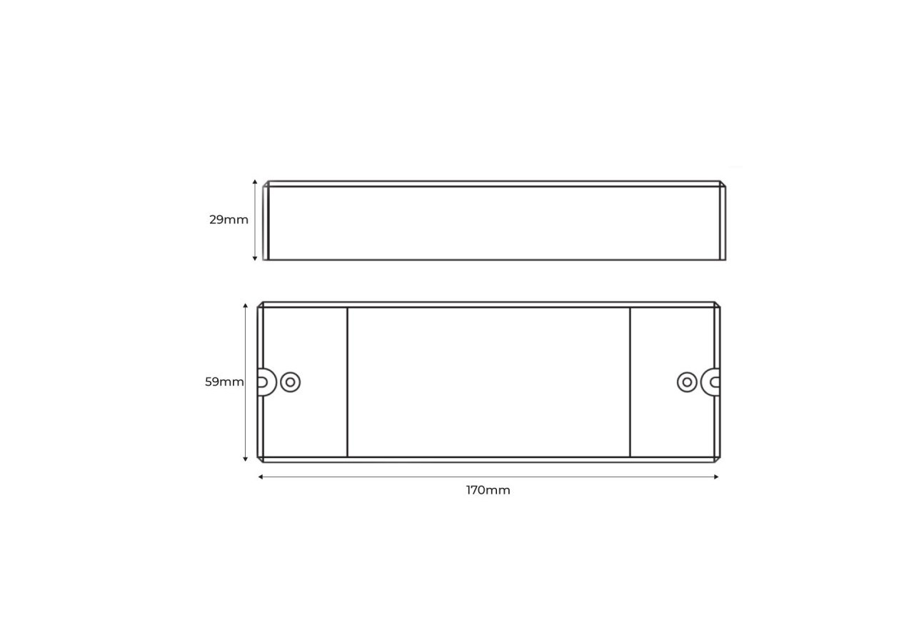 Contrôleur monocouleur dimmable-AC TRIAC RF Dimmer-2 canaux 1,2A/ch-100-240VAC-SUNRICHER Perfect RF - SR-1009AC - Barcelona LED