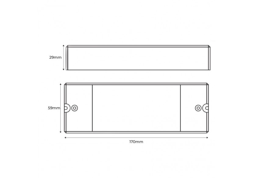 Contrôleur AC TRIAC monochrome-DMX Dimmer-2 canaux 1,2A/ch-100-240V-Sunricher - SR-2102AC - Barcelona LED