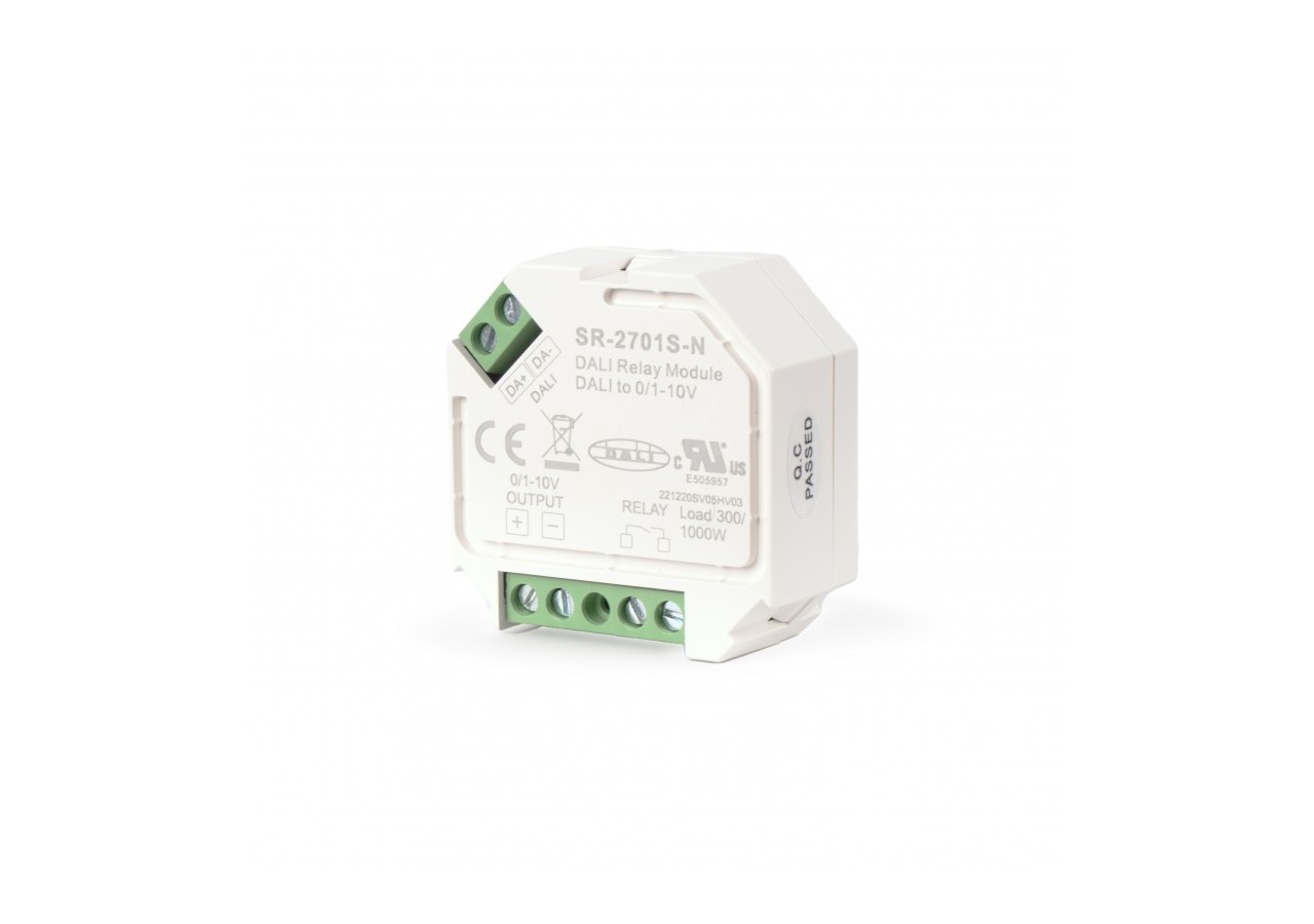 Convertisseur Sunricher 2 en 1 : DALI vers 0-10V + Relais DALI - SR-2701S-N - Barcelona LED