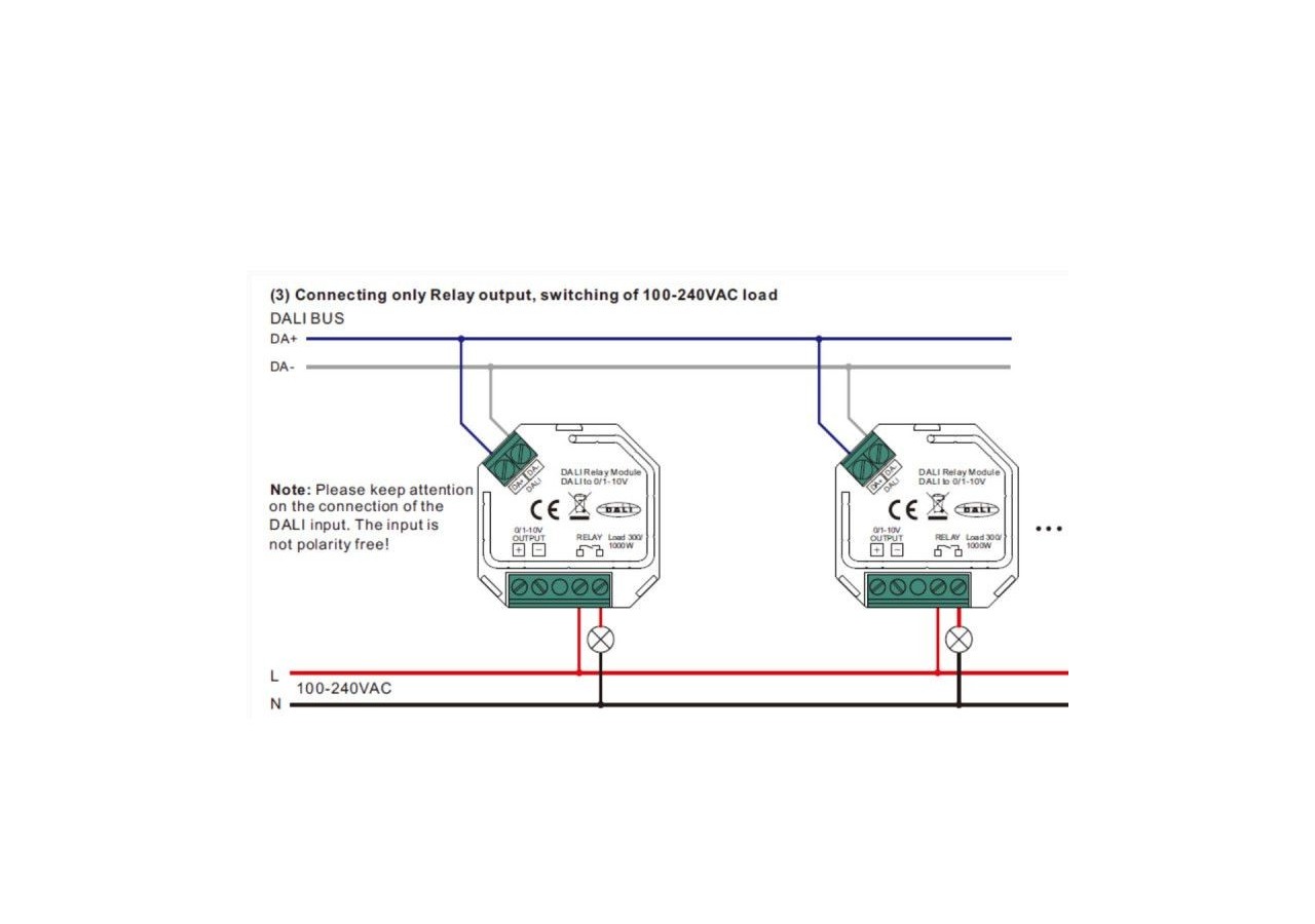 Convertisseur Sunricher 2 en 1 : DALI vers 0-10V + Relais DALI - SR-2701S-N - Barcelona LED
