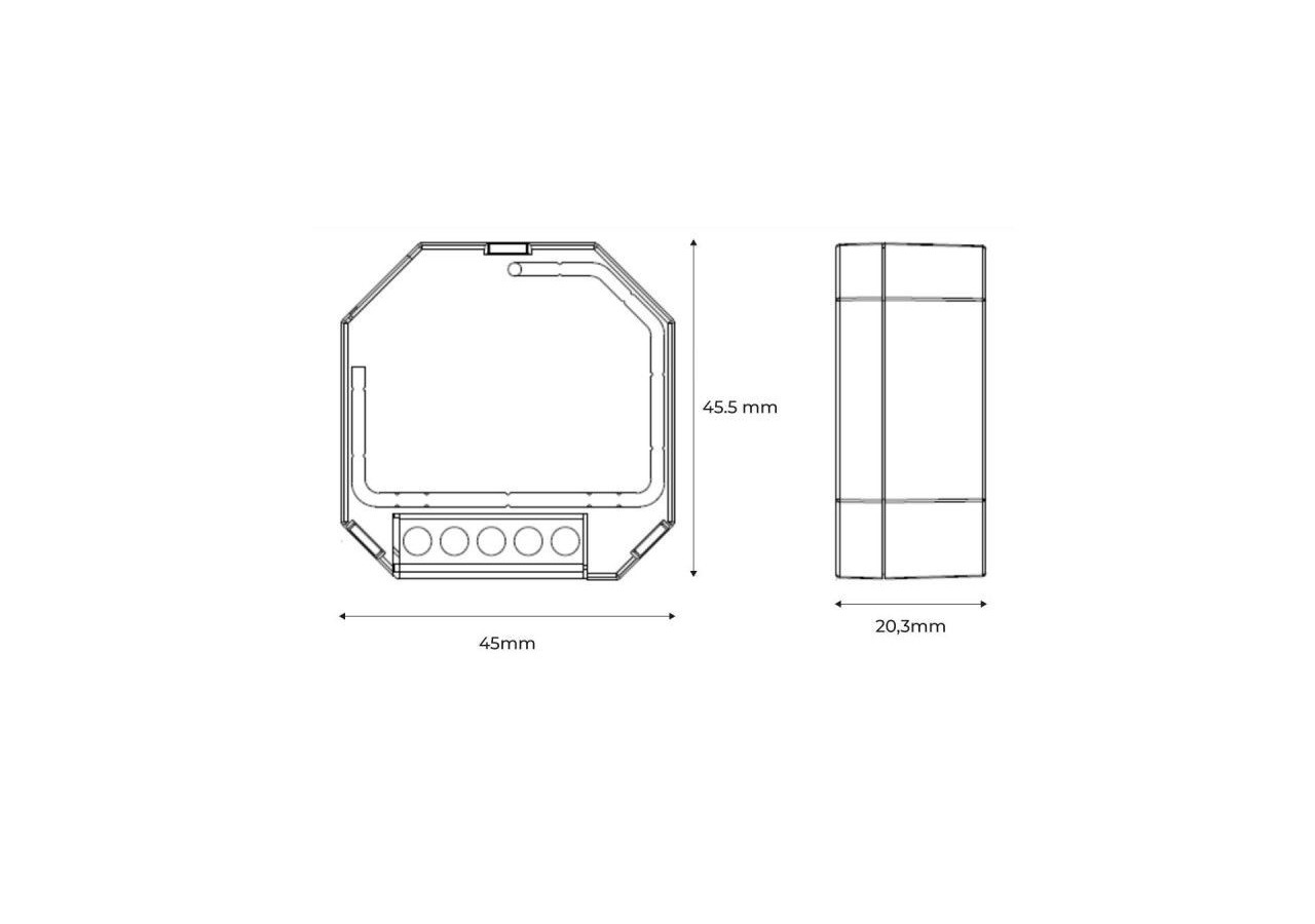Convertisseur Sunricher 2 en 1 : DALI vers 0-10V + Relais DALI - SR-2701S-N - Barcelona LED