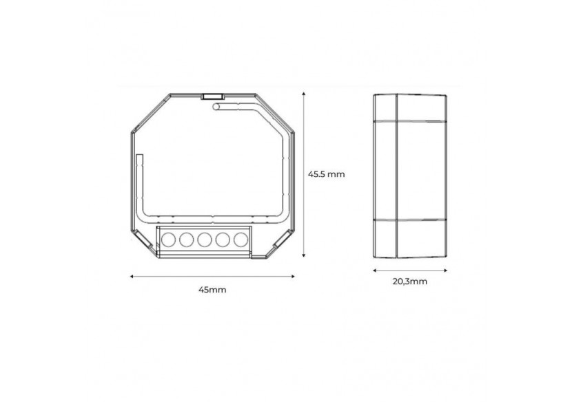 Convertisseur Sunricher 2 en 1 : DALI vers 0-10V + Relais DALI - SR-2701S-N - Barcelona LED