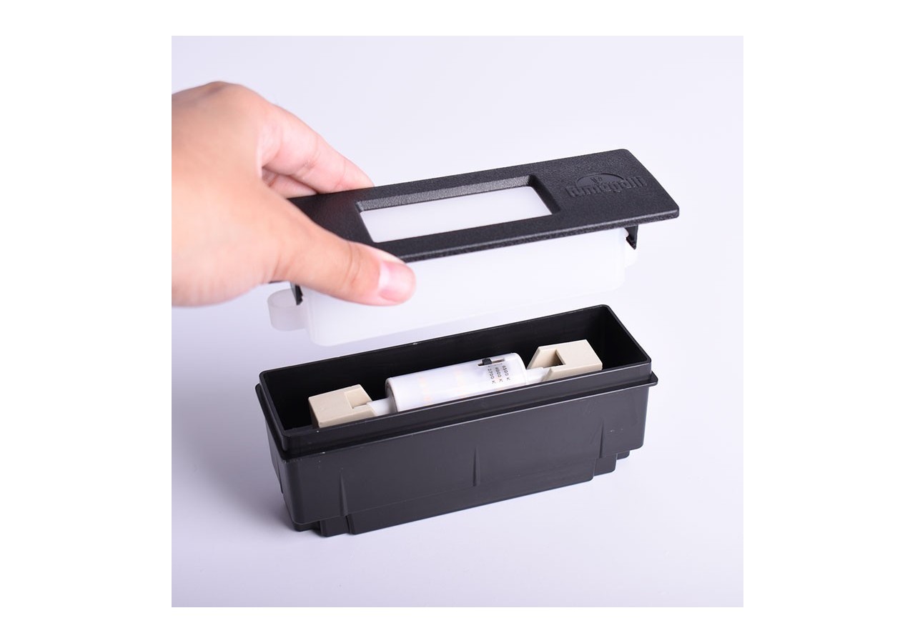 Balise extérieure LED encastrable au mur "Nina 150" 3,5W-IP55-R7S-CCT-Fumagalli - 6C1.000.000.AYJ1K - Barcelona LED