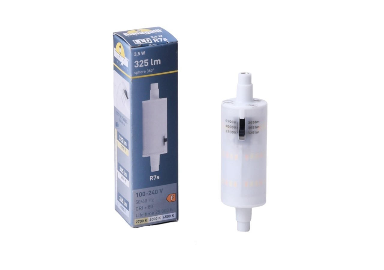 Balise extérieure LED encastrable au mur "Nina 150" 3,5W-IP55-R7S-CCT-Fumagalli - 6C1.000.000.AYJ1K - Barcelona LED