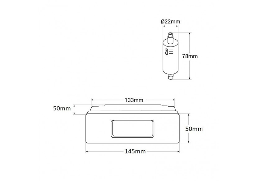 Balise extérieure LED encastrable au mur "Nina 150" 3,5W-IP55-R7S-CCT-Fumagalli - 6C1.000.000.AYJ1K - Barcelona LED