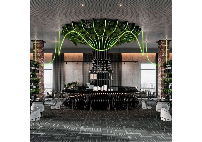 Néon LED flexible 360 degrés circulaire RGB-24 V-diamètre 20mm-5m-22W/m-Kit complet-IP67 - N20D-5M-RGB - Barcelona LED