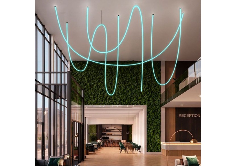 Néon LED flexible 360 degrés circulaire RGB-24 V-diamètre 20mm-5m-22W/m-Kit complet-IP67 - N20D-5M-RGB - Barcelona LED