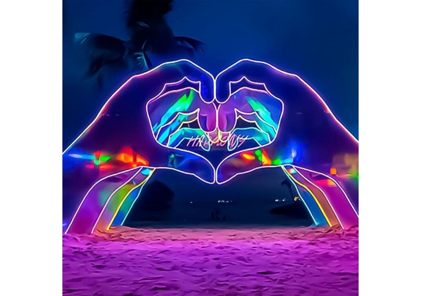 Néon LED flexible 360 degrés circulaire RGB-24 V-diamètre 20mm-5m-22W/m-Kit complet-IP67 - N20D-5M-RGB - Barcelona LED