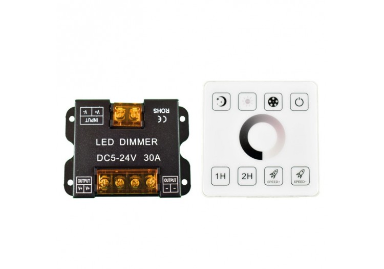 Contrôleur MONOCHROME pour rubans LED avec panneau tactile RF-5-24V/DC - RF86-01 - Barcelona LED