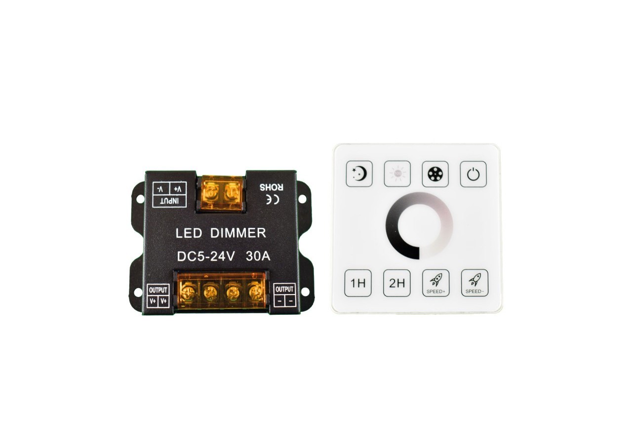 Contrôleur MONOCHROME pour rubans LED avec panneau tactile RF-5-24V/DC - RF86-01 - Barcelona LED