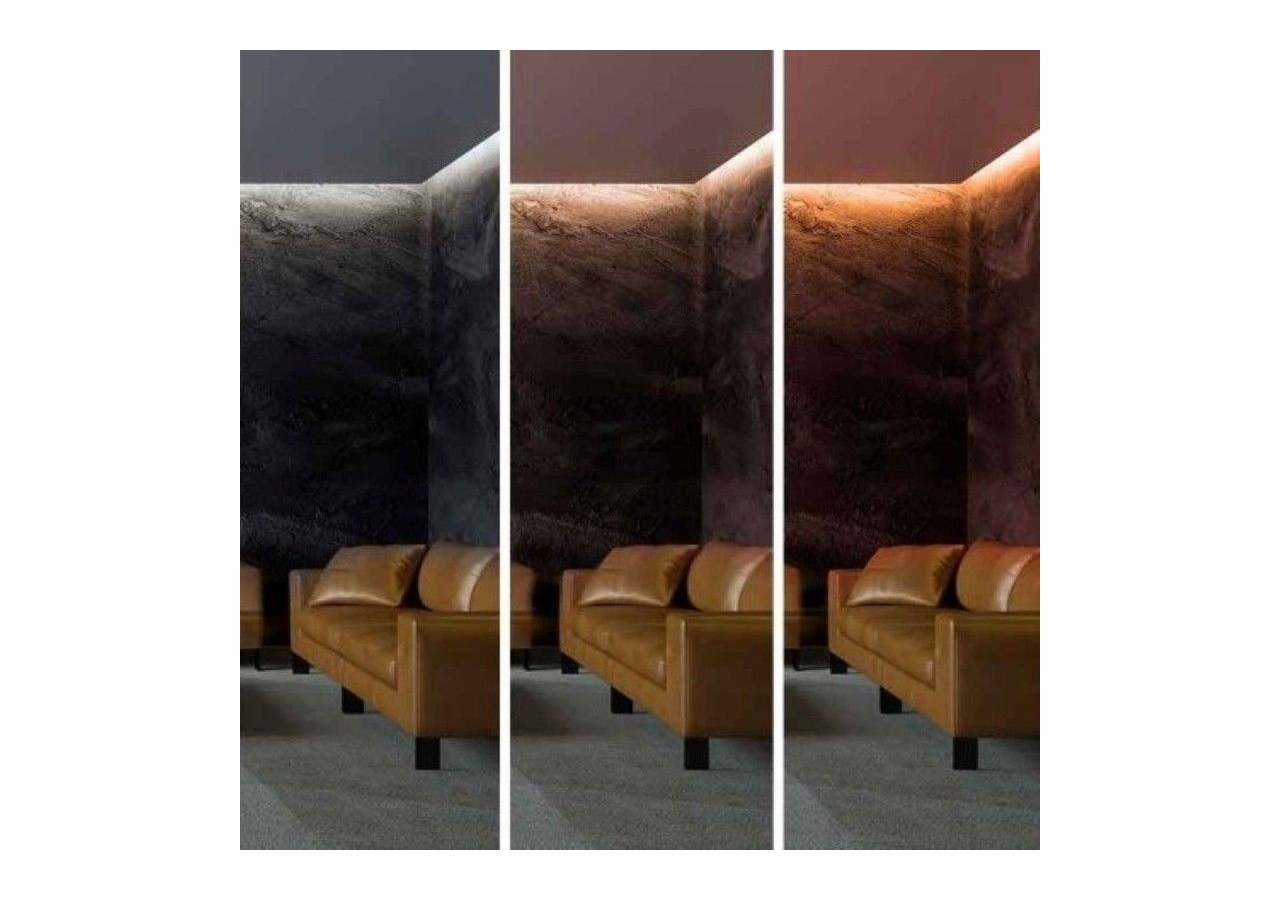 Contrôleur CCT Dual White pour rubans LED avec panneau tactile RF-5-24V/DC - RF86-02 - Barcelona LED