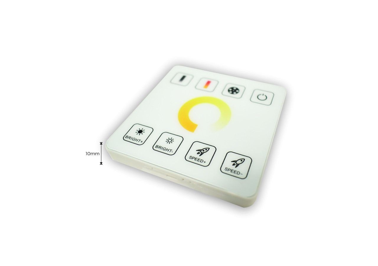 Contrôleur CCT Dual White pour rubans LED avec panneau tactile RF-5-24V/DC - RF86-02 - Barcelona LED