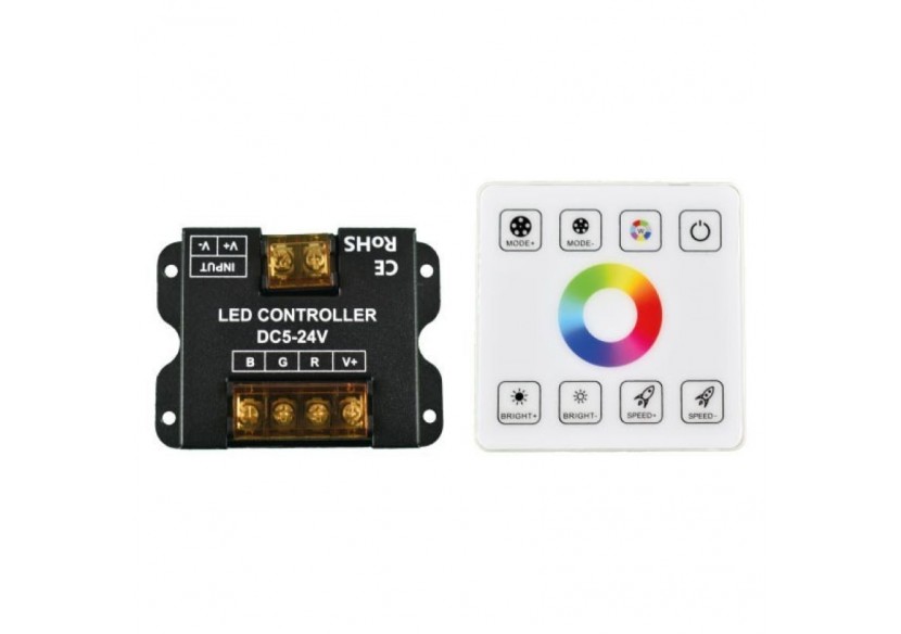Contrôleur RGB pour rubans LED avec panneau tactile RF-5-24V/DC - RF86-03 - Barcelona LED