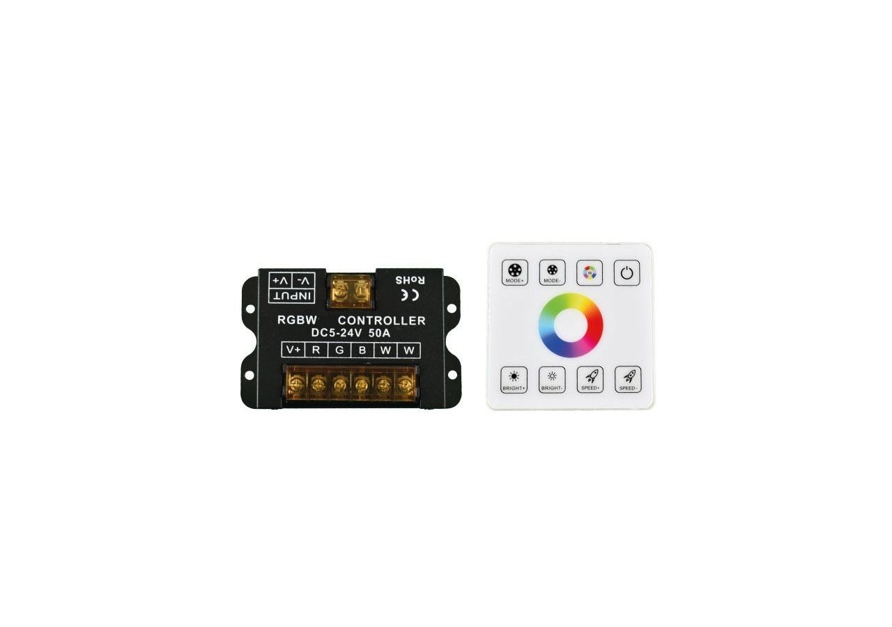 Contrôleur RGBW pour rubans LED avec panneau tactile RF-5-24V/DC - RF86-04 - Barcelona LED