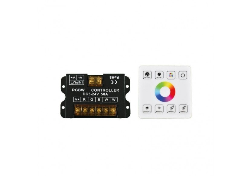 Contrôleur RGBW pour rubans LED avec panneau tactile RF-5-24V/DC - RF86-04 - Barcelona LED