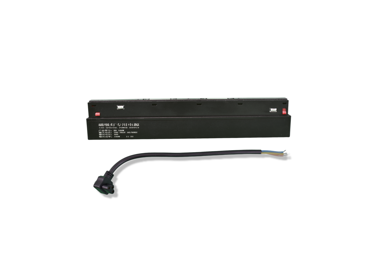Alimentation pour rail magnétique 20mm-48V-100W - CM-F100W-N - Barcelona LED